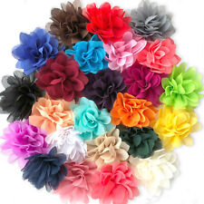 PASTEL Fabric Flower Hair Clips Grips Bobbles Bridesmaid Wedding Dance Festival