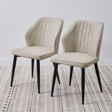 2* Faux Leather Dining Chairs
