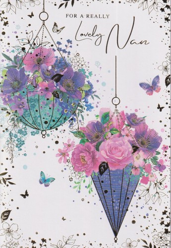 Nan birthday greeting card - nan,