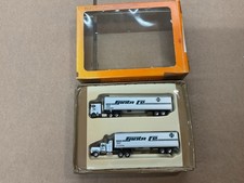 CONCOR N GAUGE VEHICLES SEMI TRUCKS W/LOAD SANTE FE SILVER NICE !