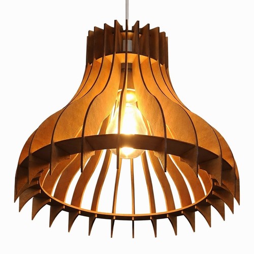 Wooden pendant light shade - wooden,