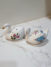 Vintage ceramic swan-shaped