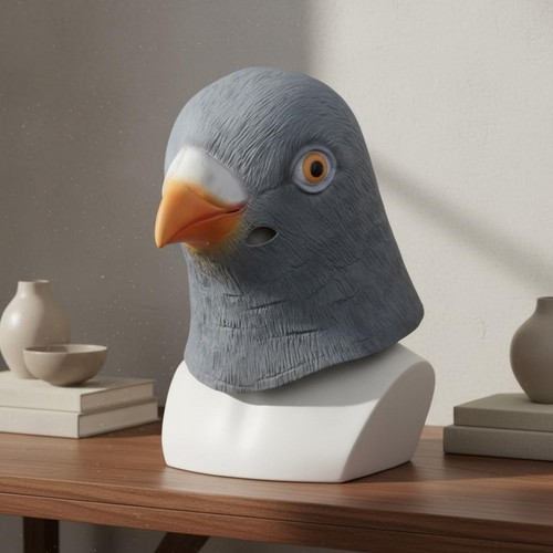 Full head pigeon mask - head,