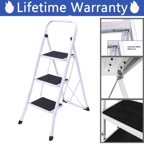 Folding step ladder with - 3,
