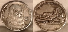 Da Vinci Silver Coin Leonardo