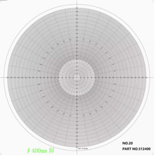 1PC Optical Comparator Chart For Profile Projector Overlay Chart 512400