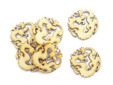 Wooden Round Dragon Craft