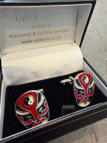 Chinese opera mask yin yang - mask,