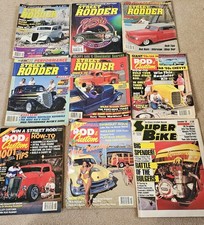 Street Rodder Rod And Custom Suprer Bike Vintage Magazine Bundle X 9
