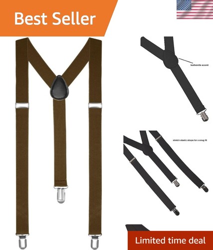 Leather shaped suspenders - y,