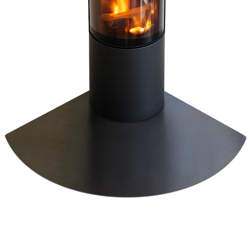 Fireplace black hearth - black,