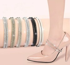 1Pair Women Shoe Straps for High Heels Shoelaces Anti Loose Shoes Belt Band