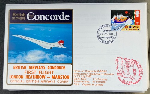 Concorde flown cover british - cover,
