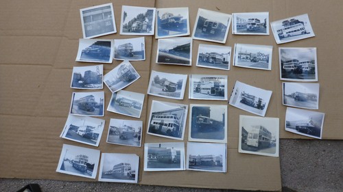 1950s original old bus photos - old,