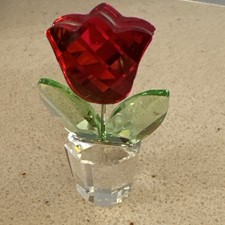 Red Tulip Swarovski 2004 Happy
