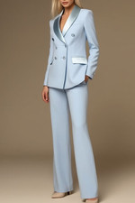 Sky Blue Women Suits Wedding