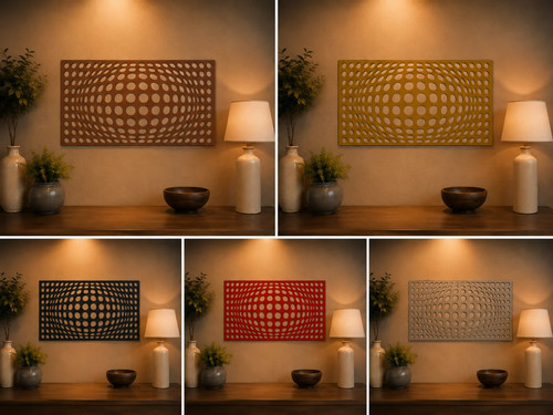 Optical illusion metal - illusion,