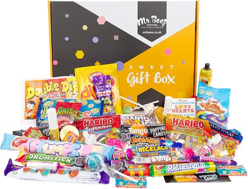 Retro sweet gift box - sweet, mix