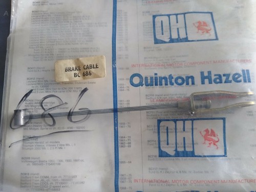 Handbrake cable bc686 - handbrake, /