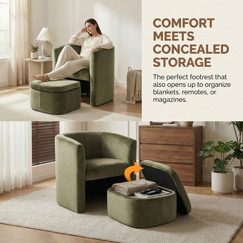 Modern velvet armchair - modern,