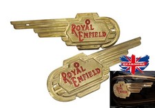 PETROL FUEL TANK BRASS LOGO