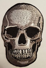 LARGE SKULL Iron Sew On Patch