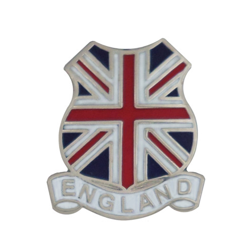 England union jack shield pin - england,
