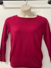 M&Co Ladies Slash Neck Jumper