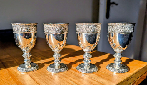 Vintage set silver plated - set, 4