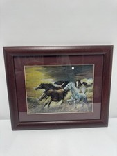 Wild & Free – Framed Ruane Manning Print of Running Horses