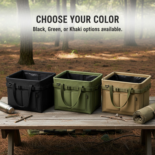 Camping storage box fabric - box,