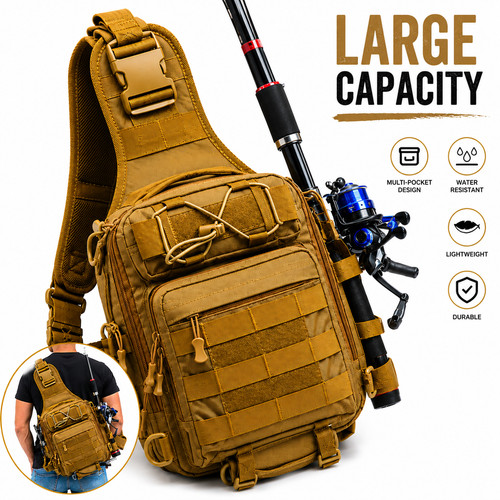 Compact fishing tackle - tackle, bag