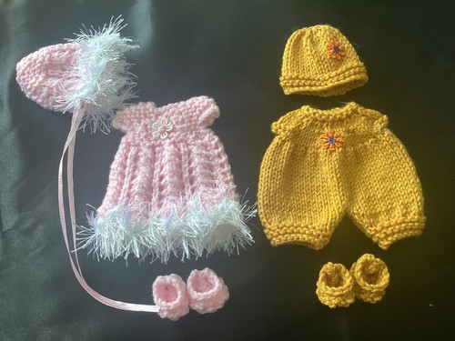 Hand knitted dolls - , clothes