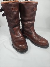 Hunter Men's Brown Leather, Woolen Insides Boots Size Uk 12