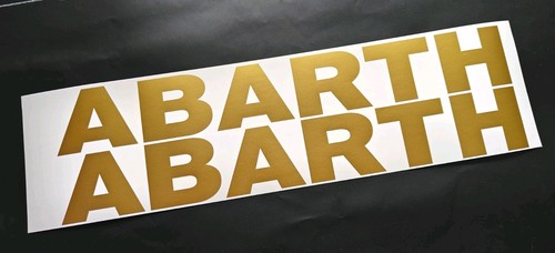 Abarth fiat 500 door decals - 2x,