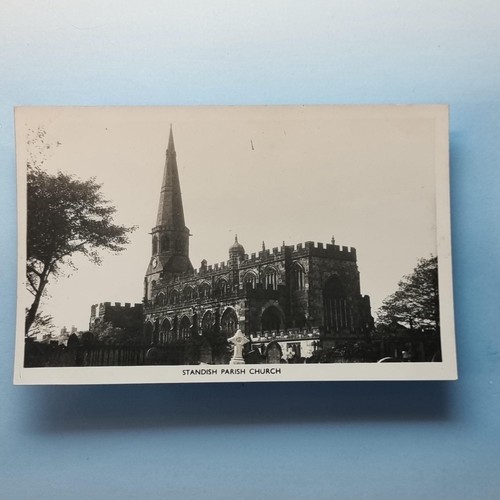 Standish wigan postcard c1930 - standish,