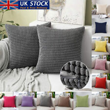 UK 16" 18" 20" 22" 24"Corduroy Jumbo Cord Plush Cushion Cover Sofa Pillow Case