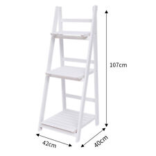 3/4-Tier Wooden Ladder Shelf