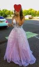 prom dress size 8 pink