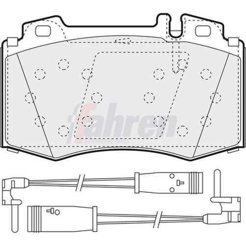 Brake pads for mercedes - for,