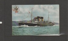 Postcard-Vintage 1906-SS "Scotia"-England-Ireland via Holyhead-LNWR. Co.-see 2 p