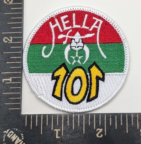 Hella 101 patch red - hella,