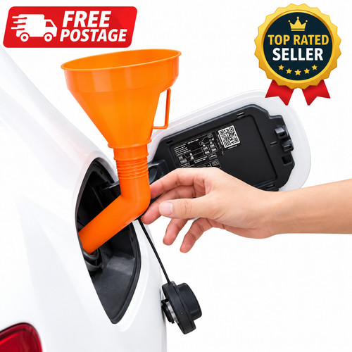Engine oil funnel long spout - long,
