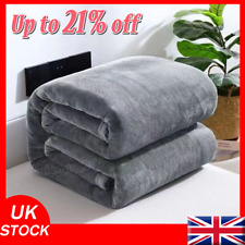 King Size Deluxe Plush Fleece Blanket Soft Touch Luxury Warm Home Sofa Bed Throw