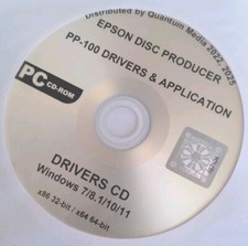 Epson PP-100 Discproducer CD DVD Duplicator Printer Drivers and Software CD ONLY
