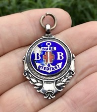 HALLMARKED 1929 SILVER & ENAMEL BOYS BRIGADE MEDAL THOMAS FATTORINI