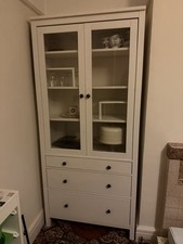 IKEA Hemnes Glass-door cabinet with 3 drawers 90x197 cm
