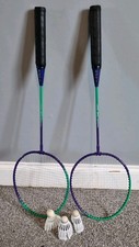 M-Pro badminton racket set with 3 shuttlecocks