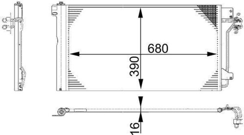 Condenser mahle fits - condenser,