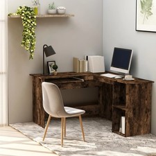 Corner Desk Smoked Oak